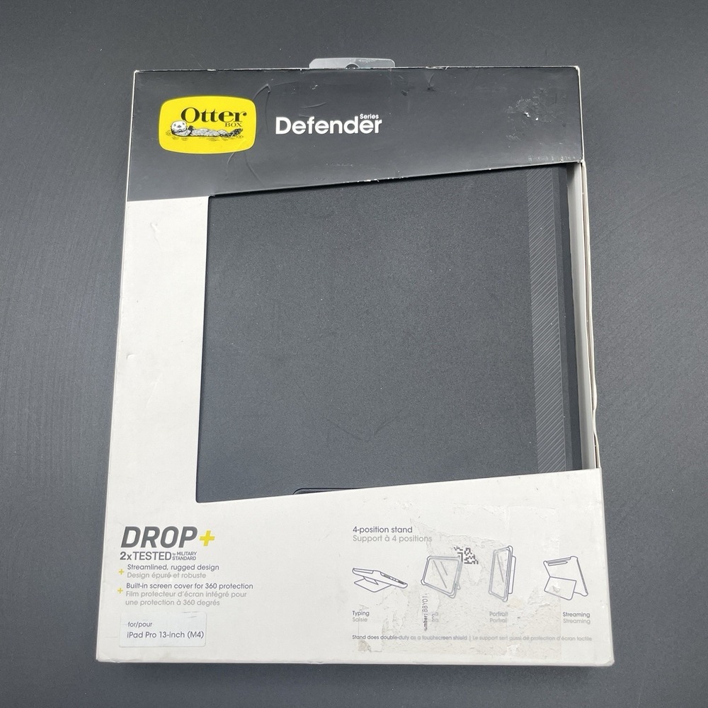 OtterBox Defender Series Case iPad Pro 13" M4 Black New Open Box